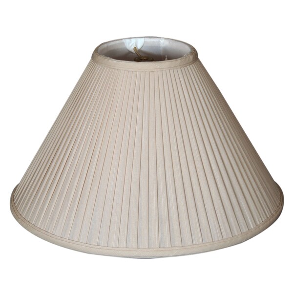 Royal Designs Coolie Empire Side Pleat Basic Lamp Shade, Beige, 5 x 13 x 8