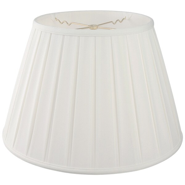 Royal Designs Empire English Pleat Basic Lamp Shade, White, 12.5 x 20 x 13.5