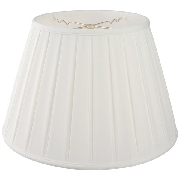 Royal Designs Empire English Pleat Basic Lamp Shade, White, 11 x 18 x 12