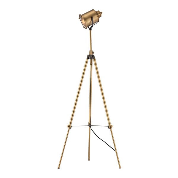 Shop Dimond Lighting Ethan Brass Floor Lamp On Sale Free