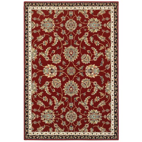 Gracewood Hollow Claude Floral Traditional Area Rug