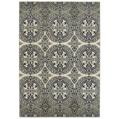 Vista Home Liliana Oriental Medallion Area Rug