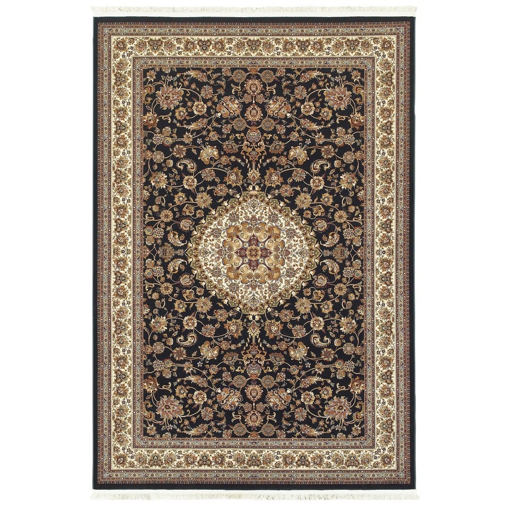 Style Haven Manchester Classic Center Medallion Fringed Area Rug