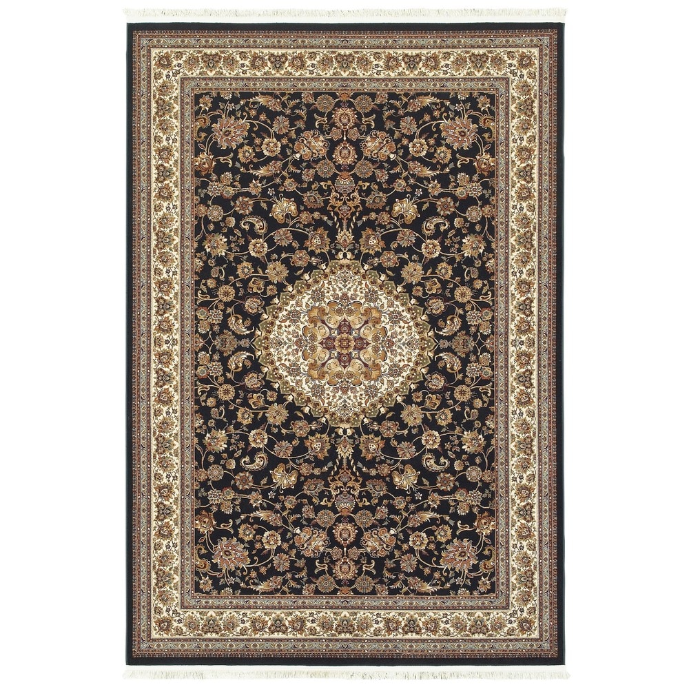 Style Haven Manchester Classic Center Medallion Fringed Area Rug