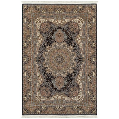 Style Haven Manchester Byzantine Medallion Fringe Area Rug