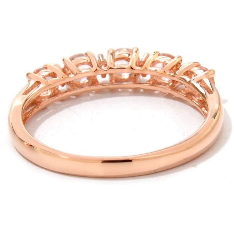 10kt Rose Gold Morganite and Diamond Ring