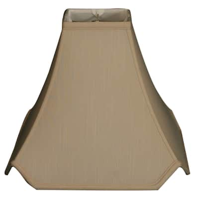 Royal Designs Pagoda Basic Lamp Shade, Beige, 4.5 x 12 x 11.25