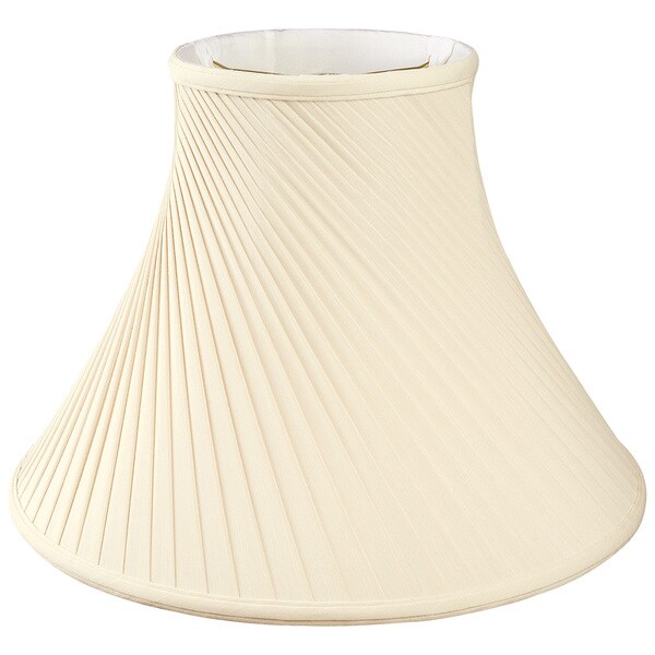 Royal Designs Twisted Pleat Basic Lamp Shade, Eggshell, 8 x 18 x 13
