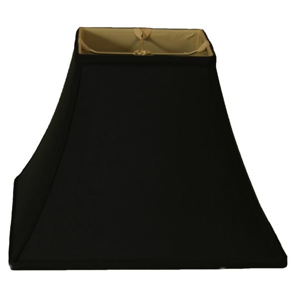 Royal Designs Square Bell Lamp Shade, Black, 7 x 14 x 11.5