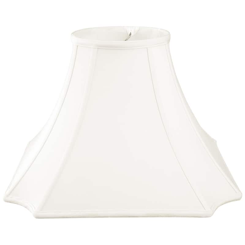 Royal Designs Square Inverted Cut Corner Basic Lamp Shade, White, 6 x 12 x 9.5 - Color