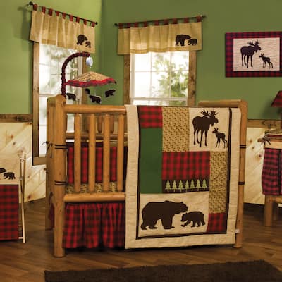 Northwoods 3-Piece Buffalo Check Crib Bedding Set