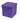 Foldable Storage Ottoman - Suede with Cover (Purple)