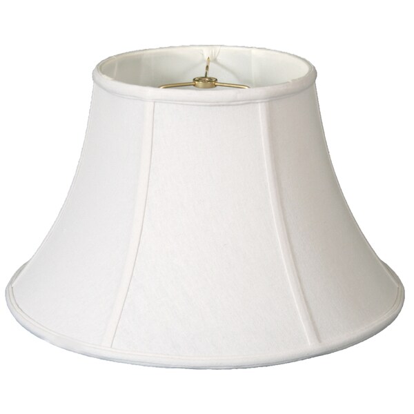 Royal Designs Shallow Bell Basic Lamp Shade, White, 9 x 18 x 12