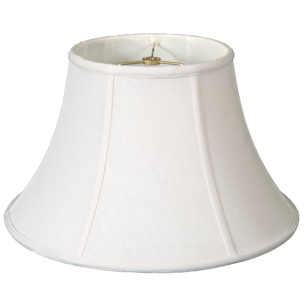 Royal Designs Shallow Bell Basic Lamp Shade, White, 8.5 x 16 x 10.25
