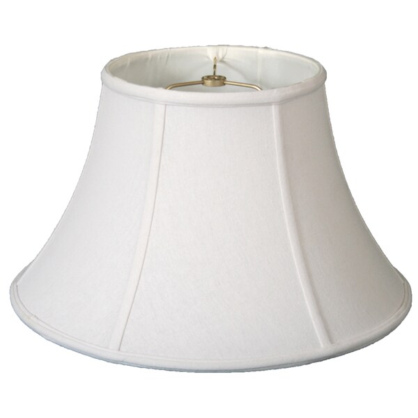 Royal Designs Shallow Bell Wall Lamp Shade, Linen White, 6 x 13 x 8.5
