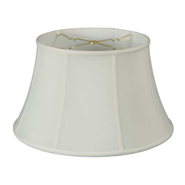 Royal Designs Shallow Drum Bell Billiotte Lamp Shade, White, 9.5 x 15 x 9, BS-711-15WH