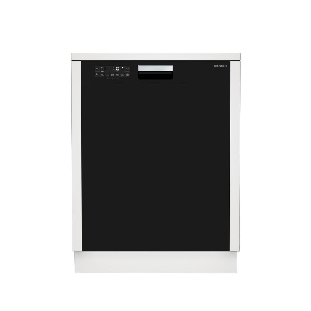 Blomberg 24" Black Tall Tub Dishwasher with Electronic Front Controls, 5 Cycles and 14 Place Settings (24", Black, Tall Tub)