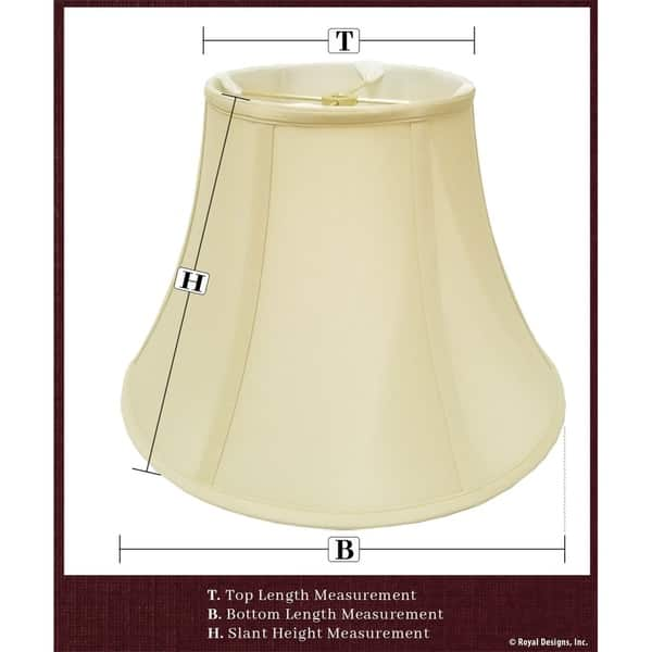 Royal Designs Square Cut Corner Bell Antique Gold Lamp Shade, 10 X 18 X 