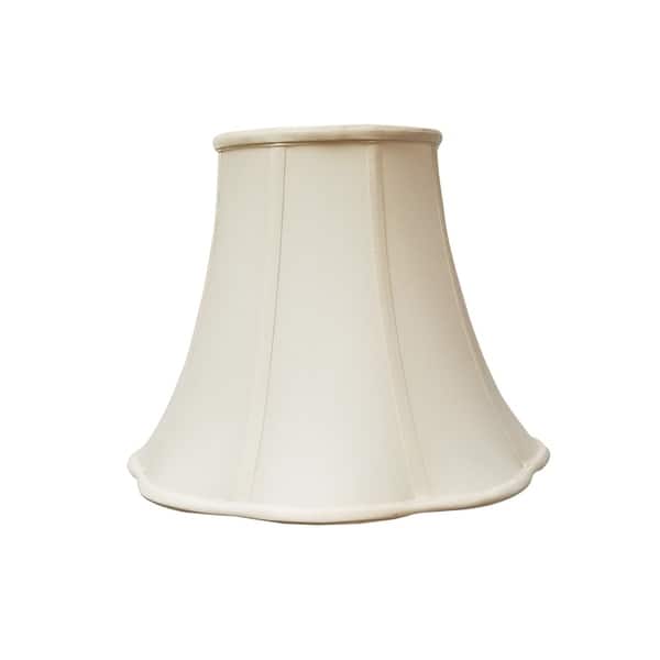 Royal Designs 6-Way Out Scallop Bell Basic Lamp Shade 13 x 19 x 11.25 Eggshell 