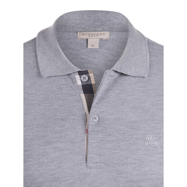 burberry polo shirt grey