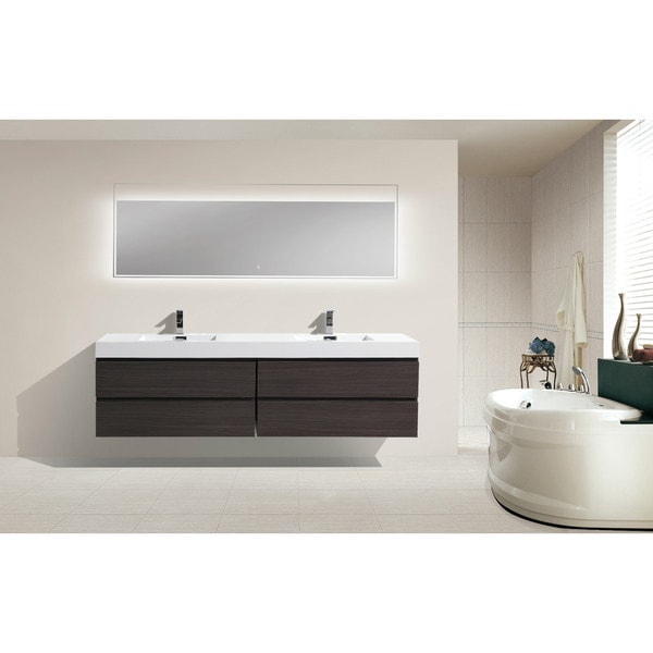 moreno 80-inch wall mounted reinforced acrylic double sink moreno 80-inch wall mounted reinforced acrylic double sink