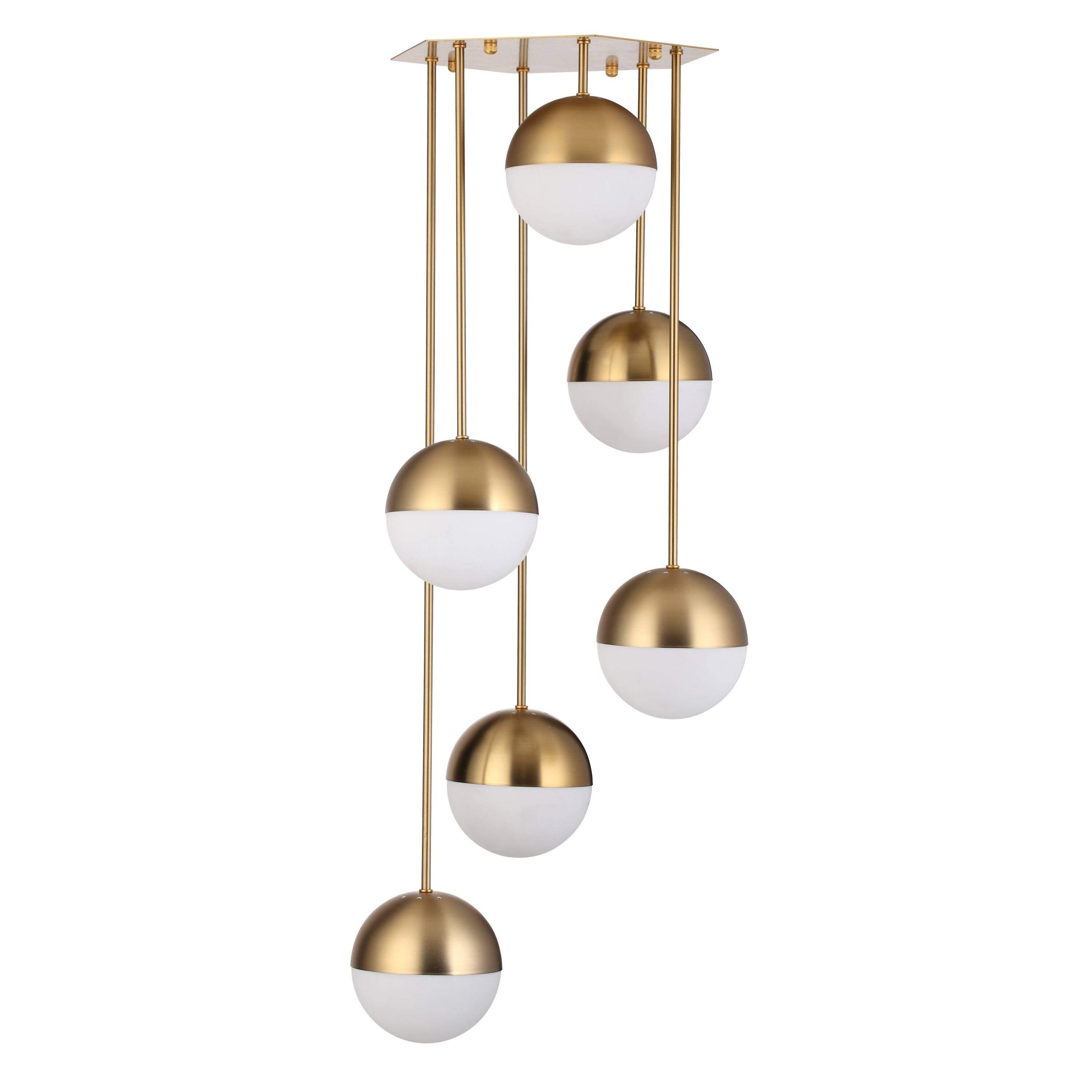 Hans Andersen Home Bankkajen Steel and Glass Chandelier (Bankkajen Chandelier) - Chandeliers For Bedrooms by Overstock.com