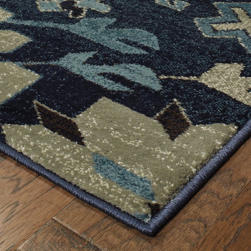 Vista Home Lilianna Tribal Blues Area Rug