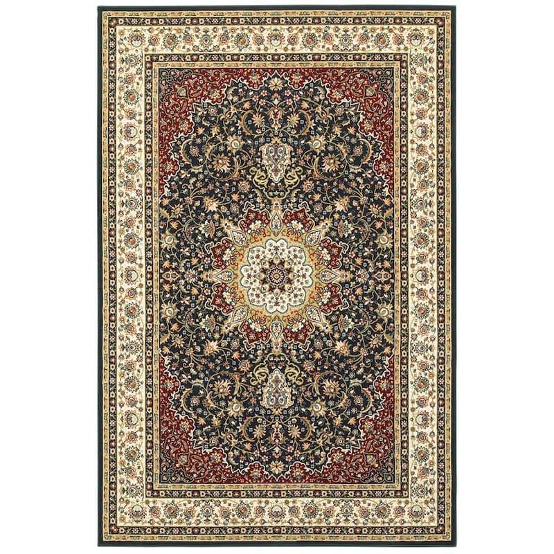 Style Haven Stora Red/Ivory Classic Medallion Area Rug