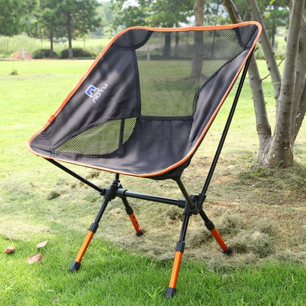 AT6731 Orange and Black Outdoor Fishing/ Camping Portable Folding Chair -  Bed Bath & Beyond - 14806871