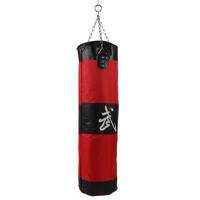 Zooboo Boxing Striking Drop Hollow Canvas Sand Bag Red Black