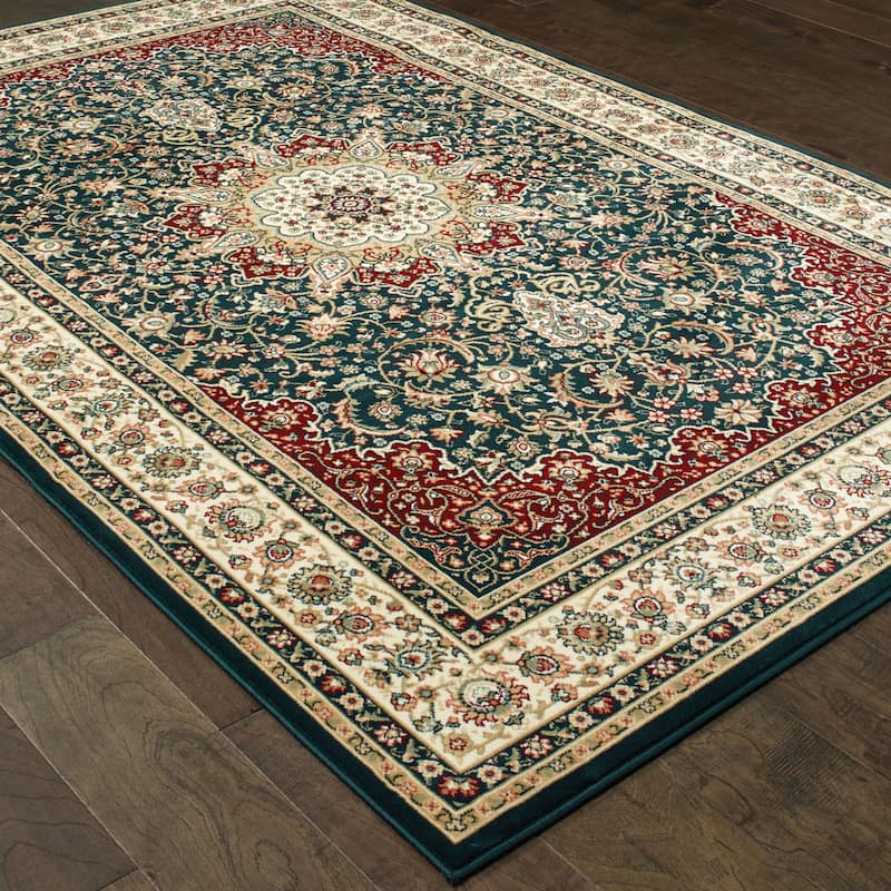 Style Haven Stora Red/Ivory Classic Medallion Area Rug