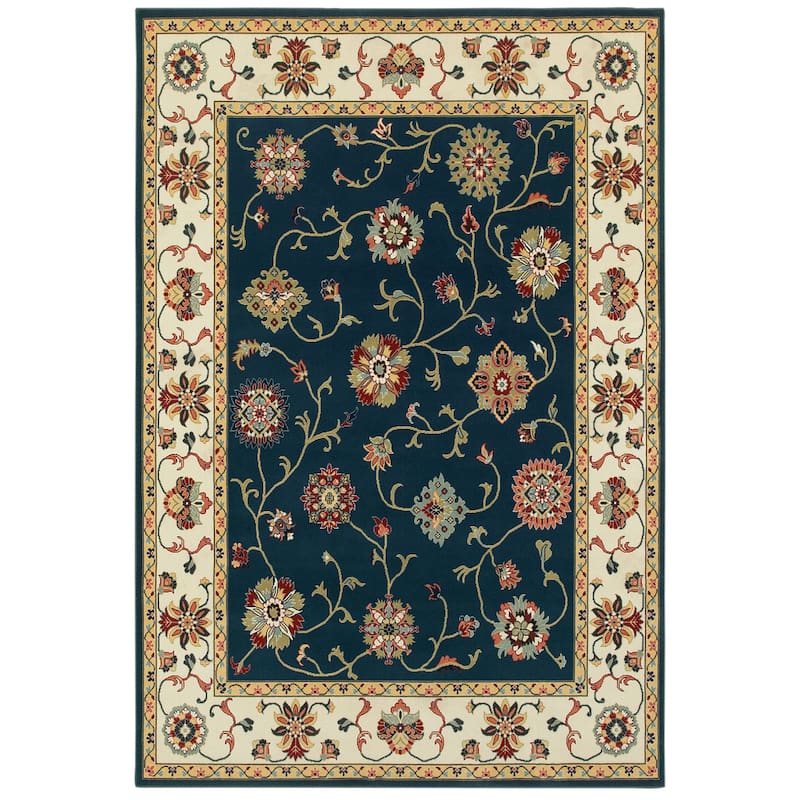 Style Haven Khymer Timeless Borders Traditional Area Rug
