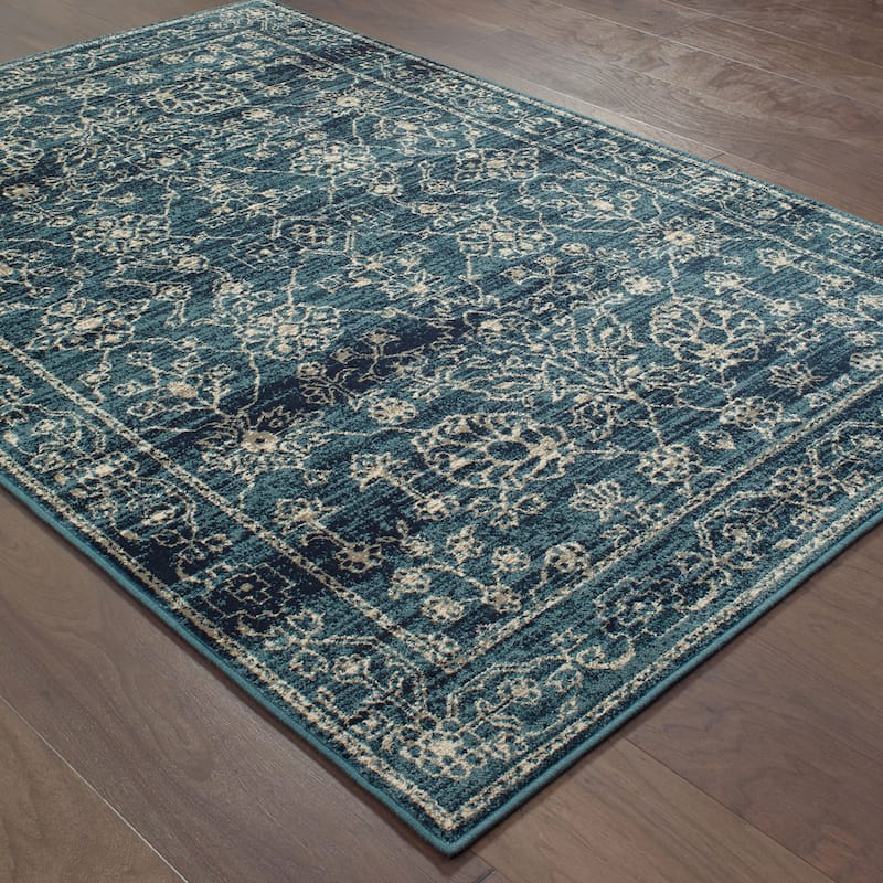 Vista Home Hyvinge Navy/ Beige Rug