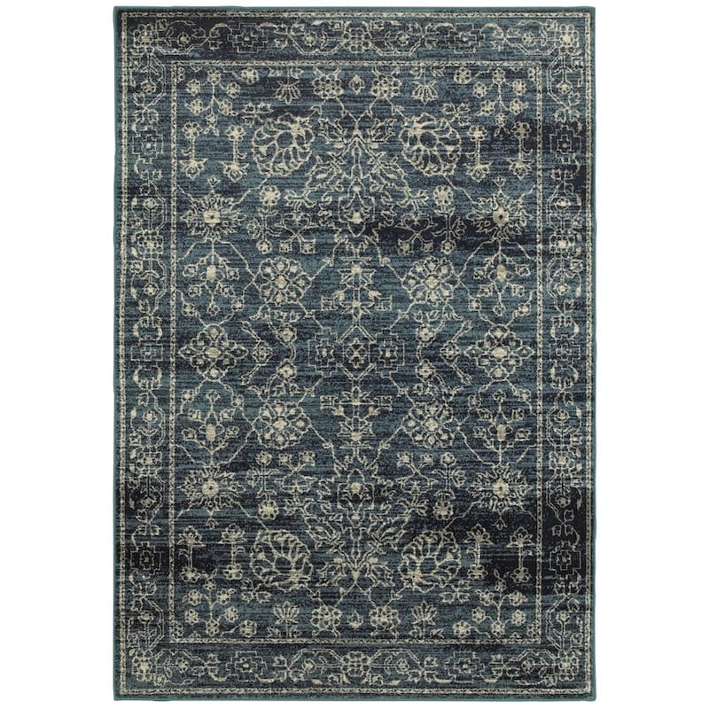 Vista Home Hyvinge Navy/ Beige Rug