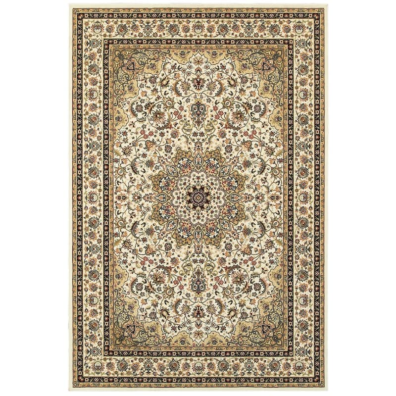 Style Haven Stora Red/Ivory Classic Medallion Area Rug