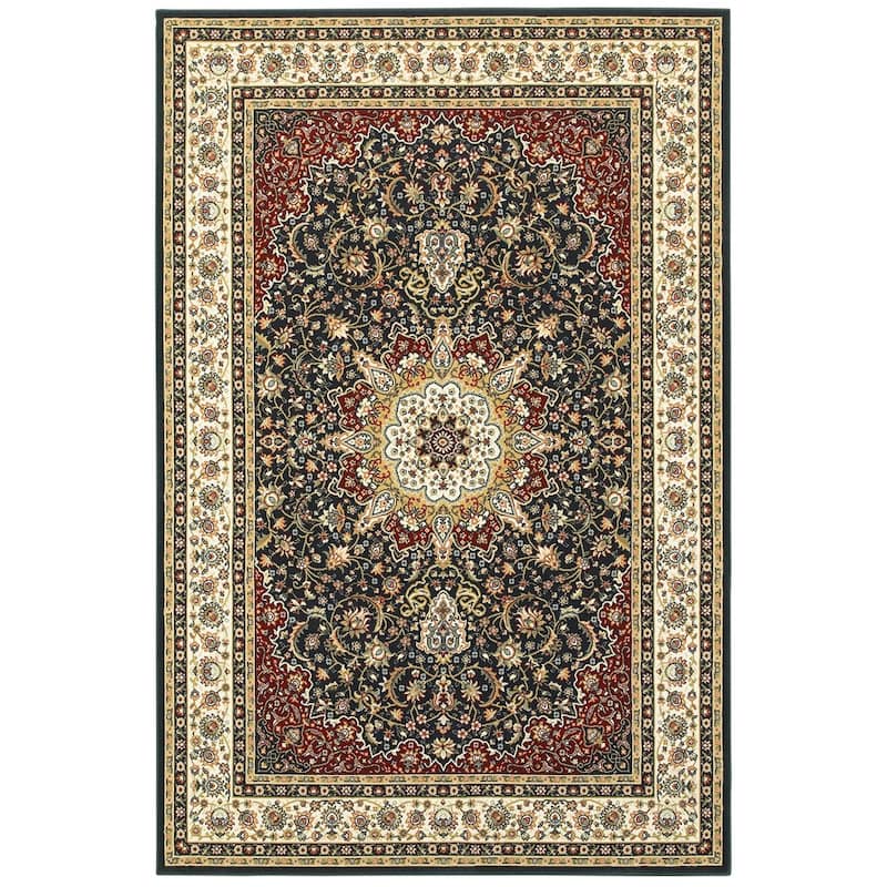 Style Haven Stora Red/Ivory Classic Medallion Area Rug