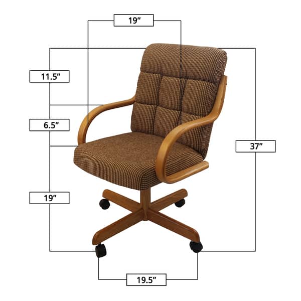 Caster Chair Company C118 Arlington Swivel Tilt Caster Arm Chair ...