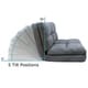 Loungie Microsuede 5-position Convertible Flip Chair/ Sleeper - Thumbnail 57
