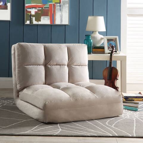 Loungie Microsuede 5-position Convertible Flip Chair/ Sleeper