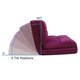 Loungie Microsuede 5-position Convertible Flip Chair/ Sleeper - Thumbnail 66