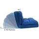 Loungie Microsuede 5-position Convertible Flip Chair/ Sleeper - Thumbnail 30