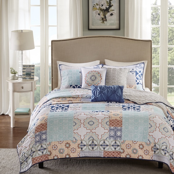 Madison Park Sevilla 6 Piece Quilted Coverlet Set