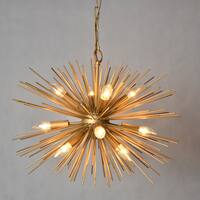 Y-Decor 12 Light Chandelier in Gold finish