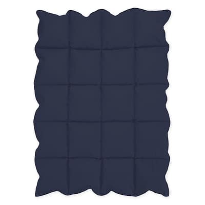 Sweet Jojo Designs Navy Blue Baby Crib Down Alternative Comforter Blanket