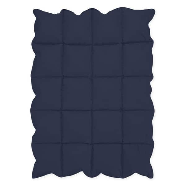 slide 2 of 2, Sweet Jojo Designs Navy Blue Baby Crib Down Alternative Comforter Blanket