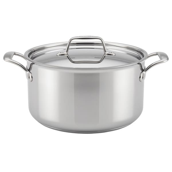 Breville Thermal Pro Clad Stainless Steel 8-quart Covered Stockpot. Opens flyout.