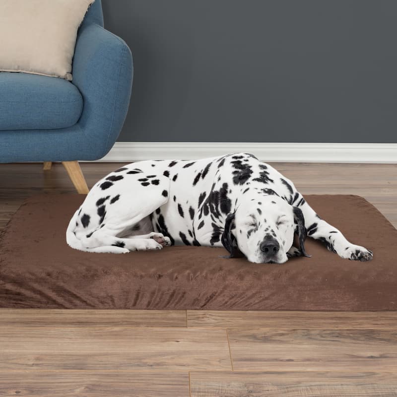 Petmaker 2-Layer Orthopedic Memory Foam Dog Pet Bed with Machine Washable Cover