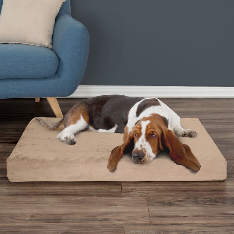 Petmaker 2-Layer Orthopedic Memory Foam Dog Pet Bed with Machine Washable Cover