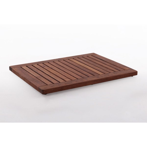 Framed Oiled Teak Wood Shower Mat 23 6 X 17 7 Free Shipping Framed Oiled Teak Wood Shower Mat 23 6 X 17 7
