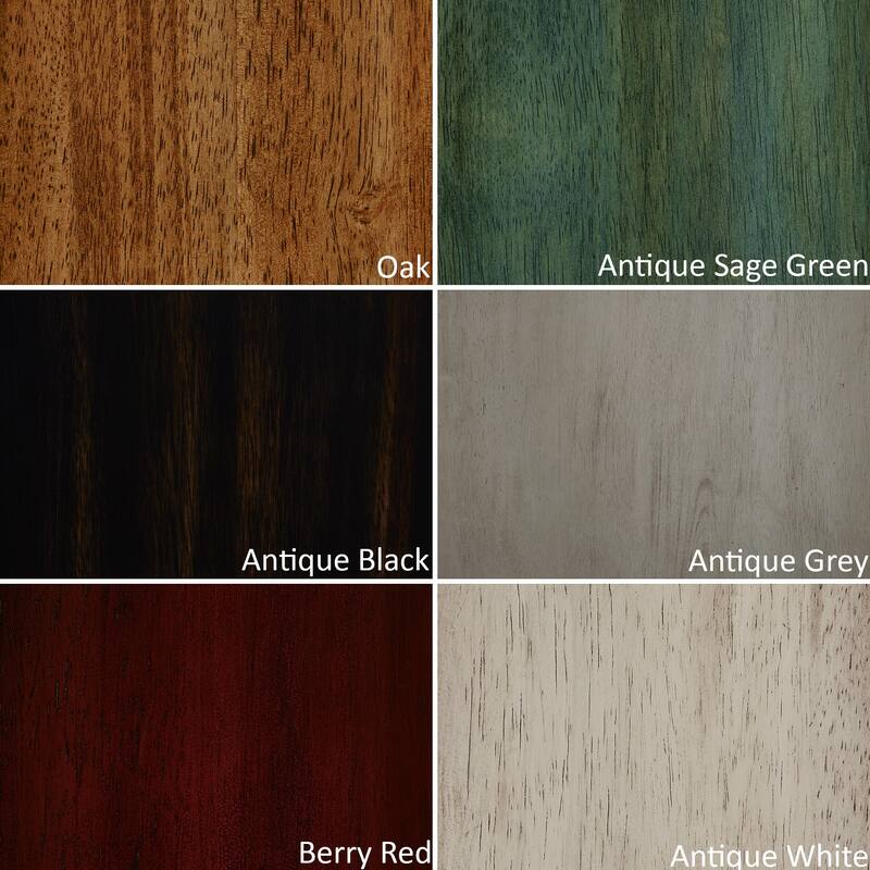 Eleanor Red Round Solid Wood Top 5-Piece Dining Set - Slat Back by iNSPIRE Q Classic